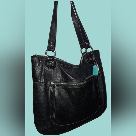 Large Black Coach Bag - Picture 1 of 8